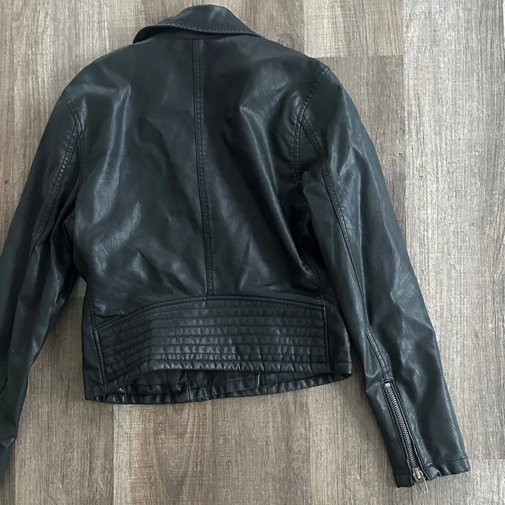 Blank NYC Black Leather Moto Jacket - Picture 5 of 8
